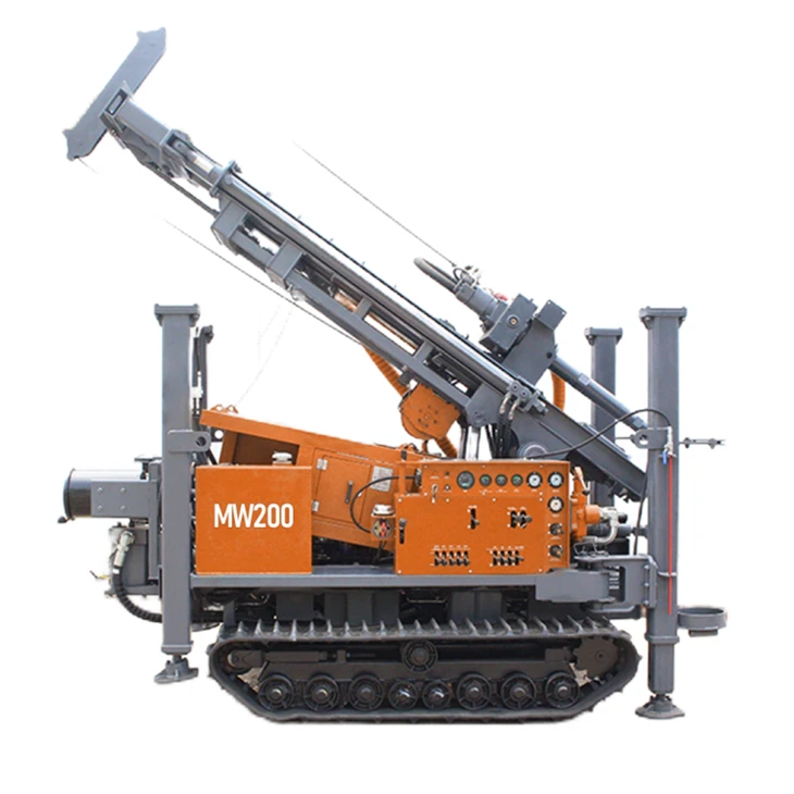 200m Crawler Rotary Water Well Forage Rig