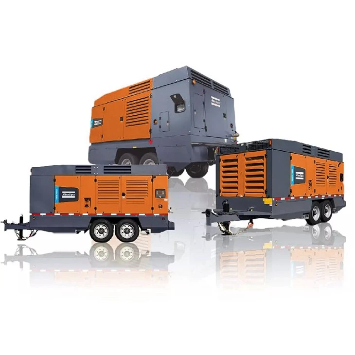 Atlas Copco gwo presyon segondè dyezèl vis lè konpresè pou vann xrvs1100 xats1200 xavs1000 v900 xrhs888 xrs 1230-30 xrvs1350 xrhs1500