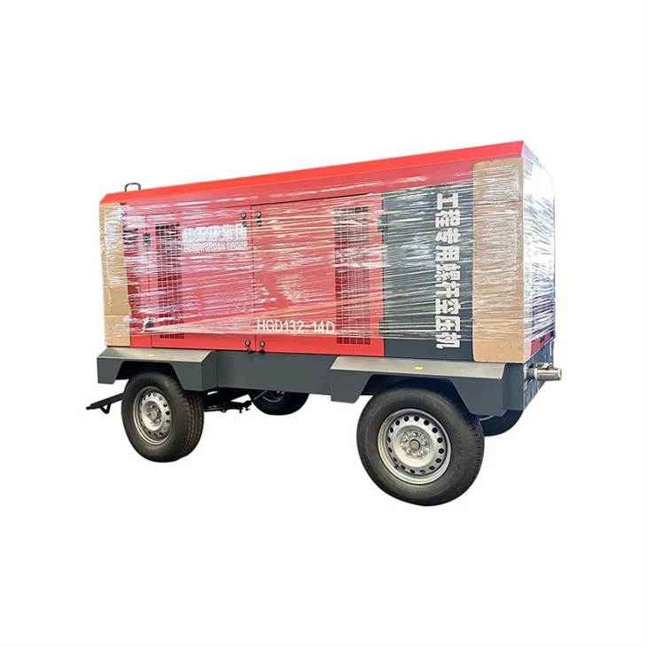 Diesel Portable Screw Air Compressor Mining HG Seri