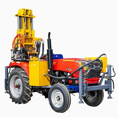Traktè te monte chanm konpwesyon lè Dlo byen Forage Rig
